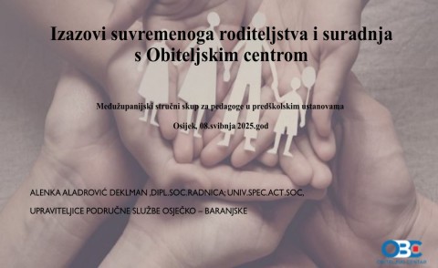 Sudjelovanje na Međužupanijskom stručnom skupu za pedagoge u predškolskim ustanovama