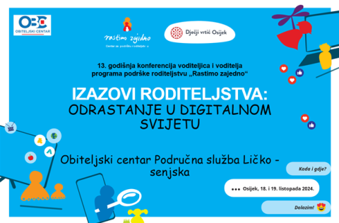 Područna služba Ličko – senjska sudjelovala je na 13. godišnjoj konferenciji voditeljica i voditelja programa podrške roditeljstvu 