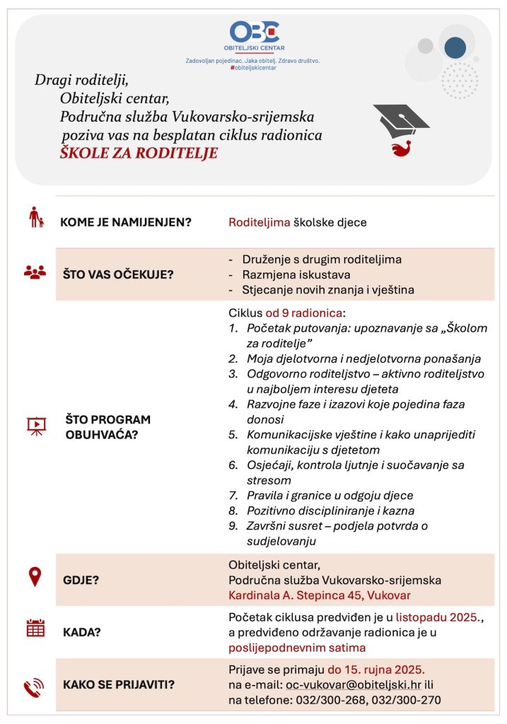 Škola za roditelje školske djece