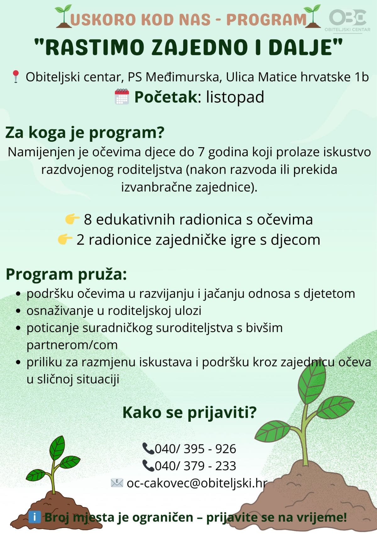 Program “Rastimo zajedno i dalje” u Područnoj službi Međimurskoj
