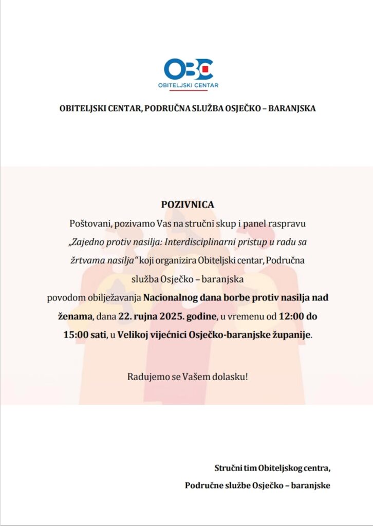 „Zajedno protiv nasilja: Interdisciplinarni pristup u radu sa žrtvama nasilja“