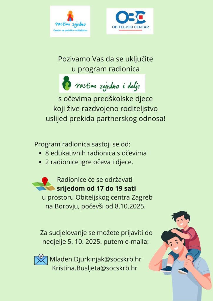 Program Rastimo zajedno i dalje u Područnoj službi Grad Zagreb