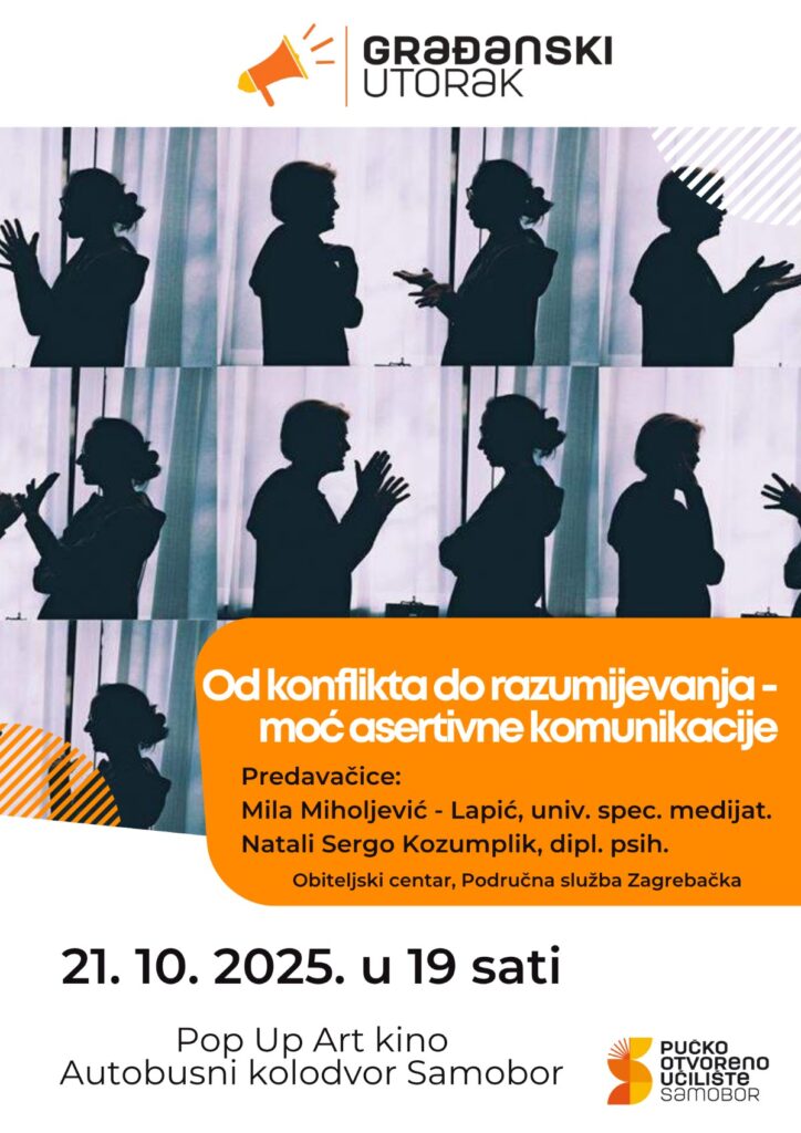 Građanski utorak: Od konflikta do razumijevanja – moć asertivne komunikacije