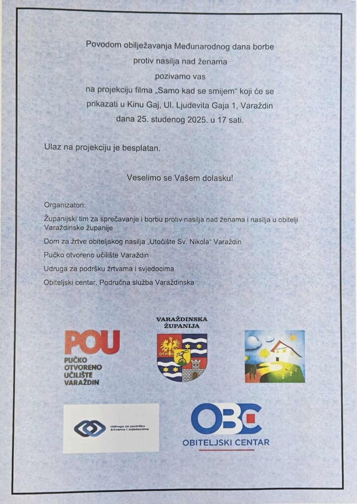 Područna služba Varaždinska obilježava Međunarodni dana borbe protiv nasilja nad ženama