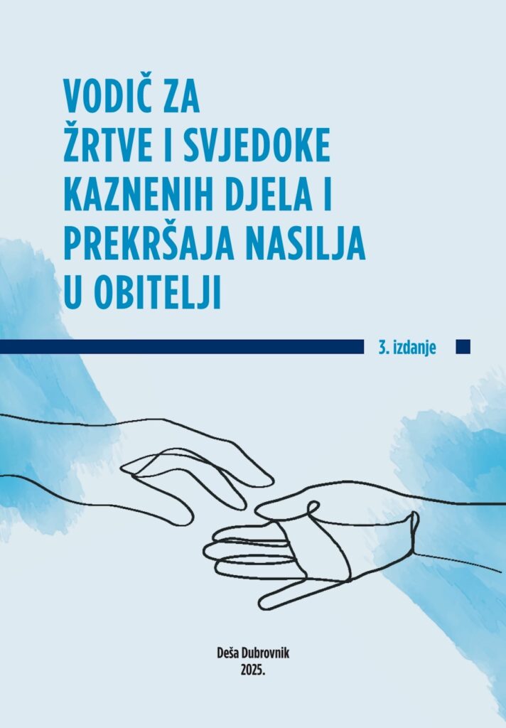 Besplatan vodič za žrtve i svjedoke kaznenih djela i prekršaja nasilja u obitelji