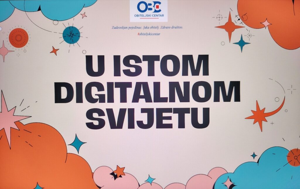 Održano predavanje za roditelje na temu  ”U istom digitalnom svijetu”