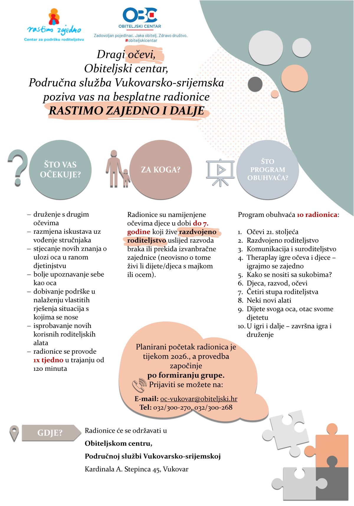 Ciklus radionica „Rastimo zajedno i dalje!“