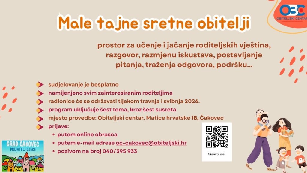 Program za roditelje „Male tajne sretne obitelji“